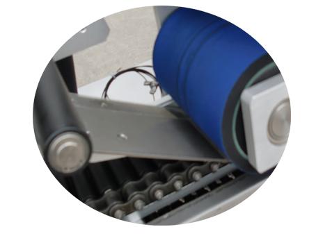 Pappersrörsmärkningsmaskin 500 rullar självhäftande tygklistermärke