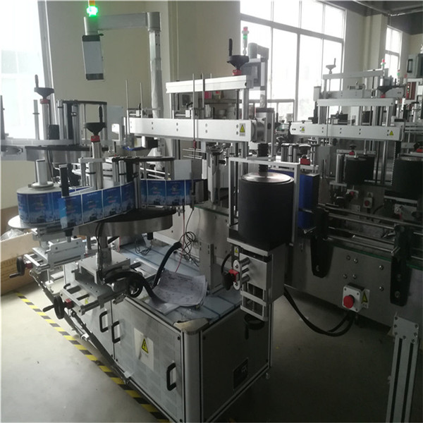 Självhäftande märkningsmaskin för plastflaska, flasketikettapplikatormaskin