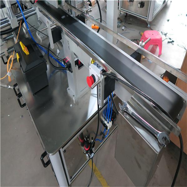 Tre sidor Automatisk fyrkantig flaskmärkningsmaskin Elektrisk driven typ