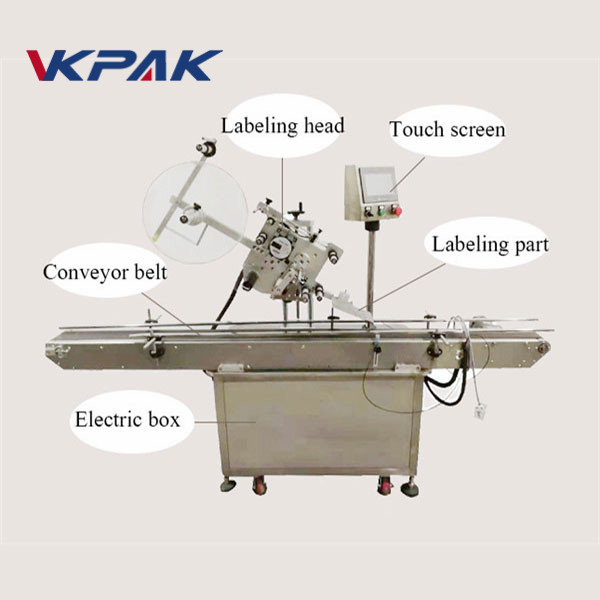 Electric Eye Automatic Flat Surface Label Applicator Lighter Labelling Machine