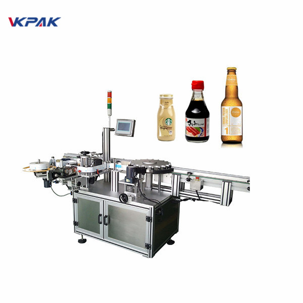 Orienterat omslagsmärkningssystem för rund flaska