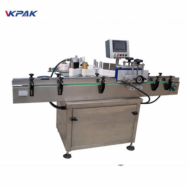 SUS304 Servomotor Automatisk rund flaskmärkning Maskin PLC-kontroll