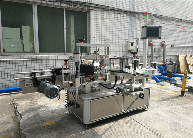 Självhäftande märkningsmaskin för platt flaska, etikettapplikatormaskin för flaskor